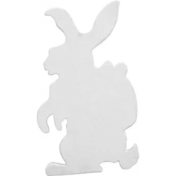 EUROPALMS Silhouette paashaas, wit, 60cm (83505011)