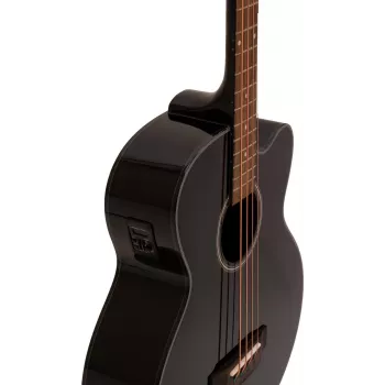 DIMAVERY AB-450 akoestische basgitaar, zwart 26224013