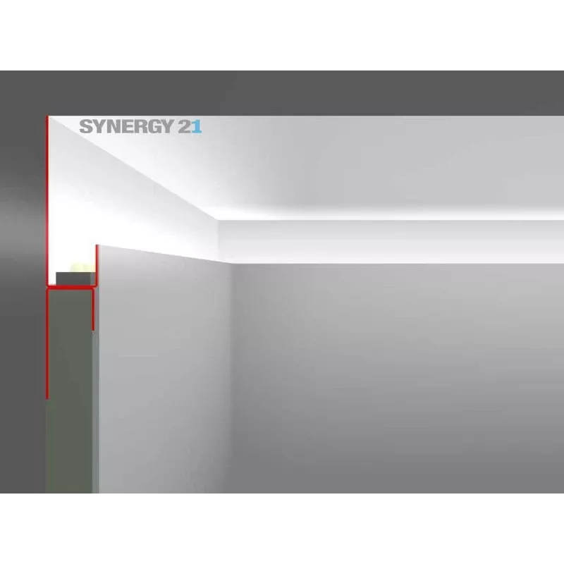 SYNERGY21 LED-profiel 200cm zinkplaat type B40 S21-LED-PR00140