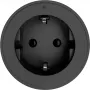 SYNERGY21 MODULRAIL type F stopcontactmodule, zwart (Schuko, 16A, 250V) - S21-MR015