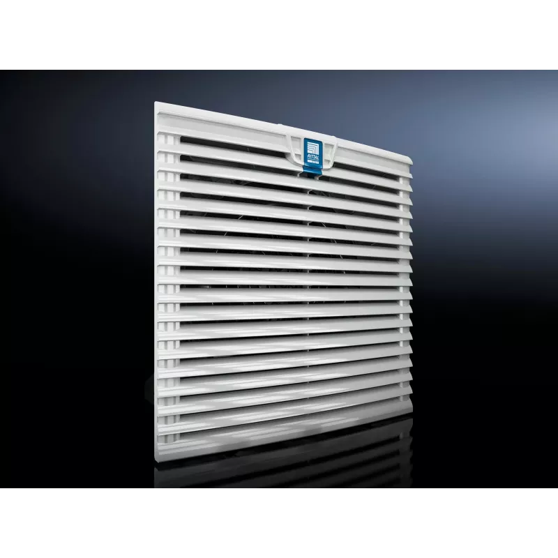Rittal uitlaatfilter voor SK 3237.1xx filterventilatoren, G3, IP54, 204 x 204 mm, lichtgrijs 3237208