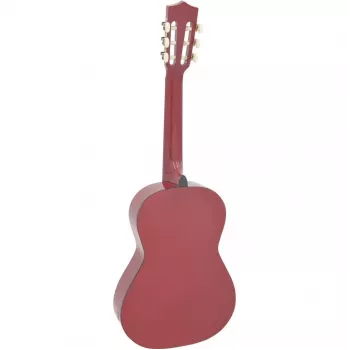Dimavery AC-303 concertgitaar 1/2 maat rood met gigbag, stemapparaat, plectrums en gitaarband voor beginners