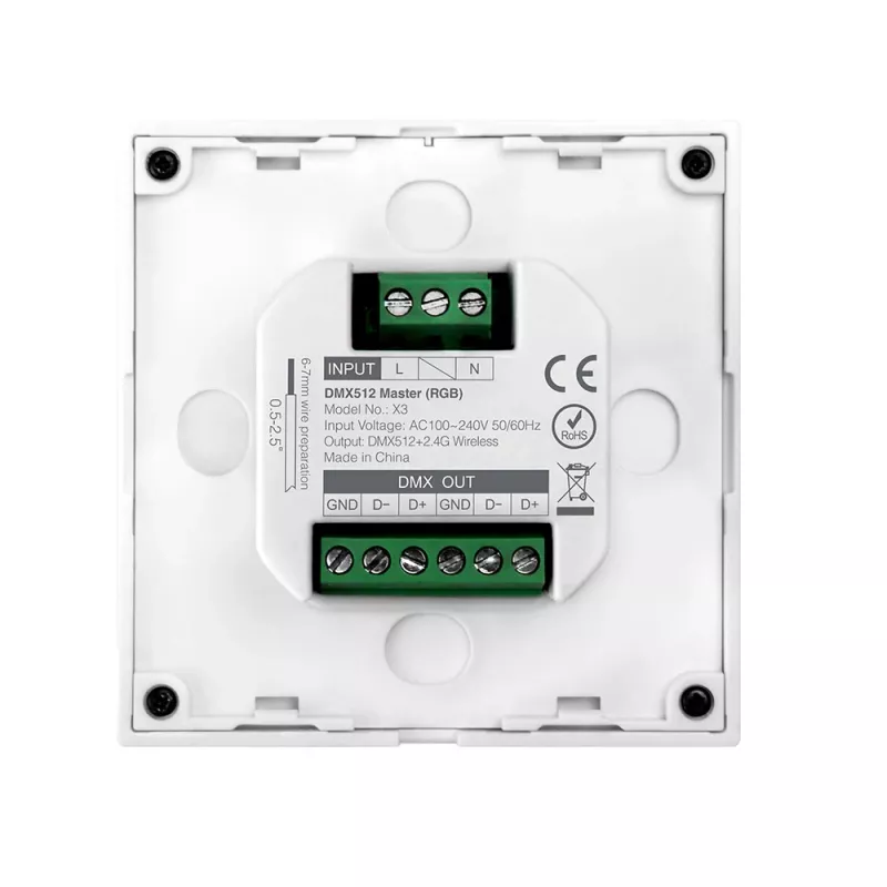 MiBoxer X3 smart touch paneel voor LED-aansturing (DMX512 & 2,4GHz RF)