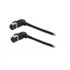 SYNERGY21 S218115 CAT6A S/FTP slim patchkabel, RJ45, 2m, zwart, 500MHz, LSZH, draaistekker