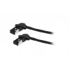 SYNERGY21 S218115 CAT6A S/FTP slim patchkabel, RJ45, 2m, zwart, 500MHz, LSZH, draaistekker