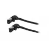SYNERGY21 S218115 CAT6A S/FTP slim patchkabel, RJ45, 2m, zwart, 500MHz, LSZH, draaistekker