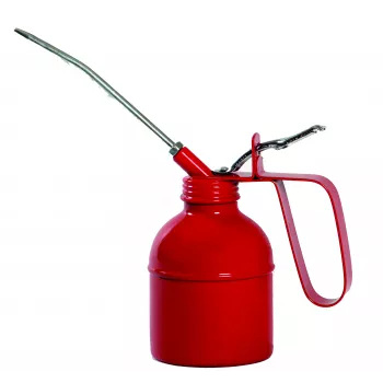 IWH metalen oliekan 300 ml met verzinkte stalen pomp en metalen tuit 032016