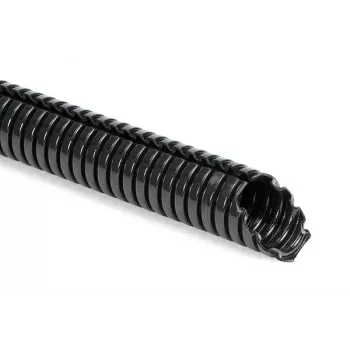 HellermannTyton 166-12013 HG-ELWS12-PA6-BK beschermingsslang, zwart, 10 mm binnendiameter, 50 m