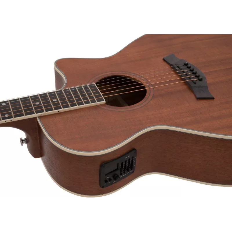 DIMAVERY AW-410 westerngitaar, sapele 26235092