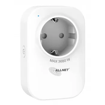 ALLNET ESP32 WLAN slim stopcontact met energiemeting en 2x USB-oplader ALL3079