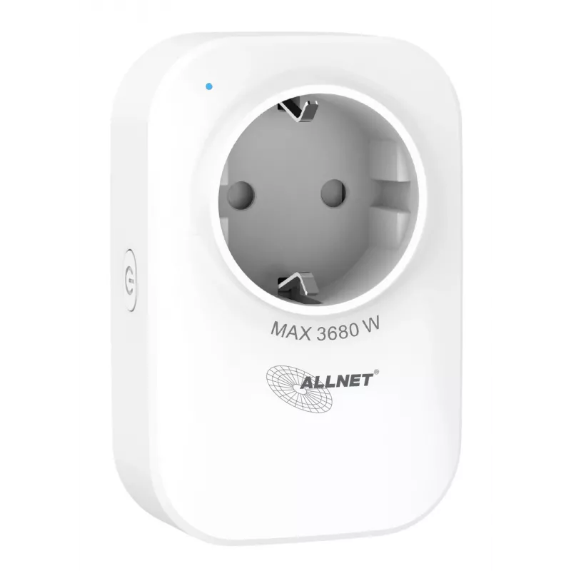 ALLNET ESP32 WLAN slim stopcontact met energiemeting en 2x USB-oplader ALL3079