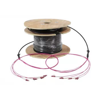 SYNERGY21 S217060V2 OM4 multimode glasvezel trunk-kabel, 4 vezels, LC/LC, 110m, op haspel