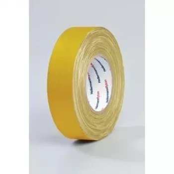 HellermannTyton HTAPE-TEX-19x10 meerdoelig weefband, geel, 19 mm x 10 m 712-00202