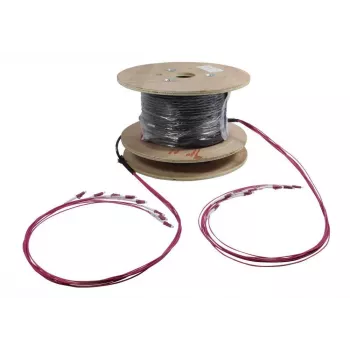 SYNERGY21 S217082V2 OM4 multimode glasvezel trunk-kabel, 8 vezels, LC naar LC, 130 m, LSZH, binnen/buiten, op haspel