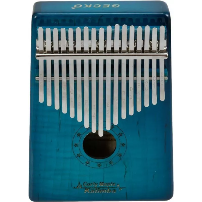 Dimavery KL-6 kalimba, 17 toetsen, C-majeur, blauw 26051620