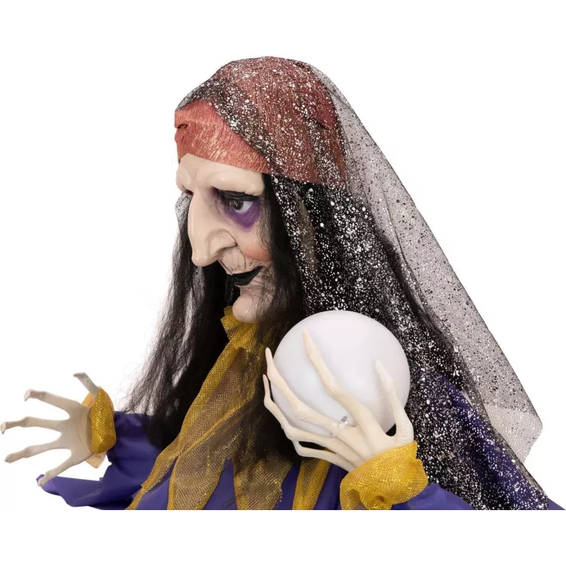 EUROPALMS Halloween geanimeerde waarzegster figuur, 50cm 83316113
