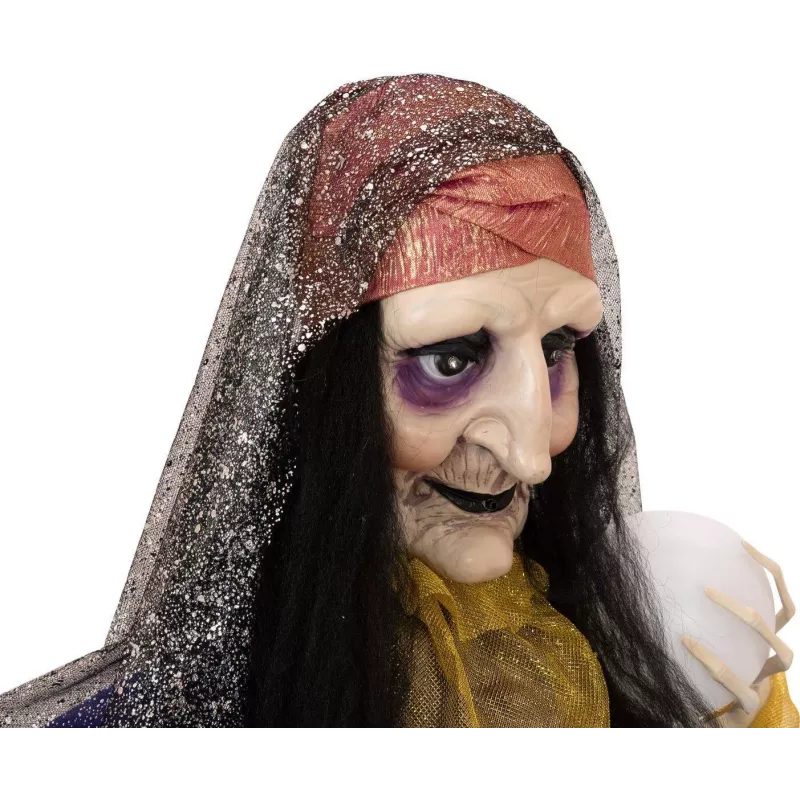 EUROPALMS Halloween geanimeerde waarzegster figuur, 50cm 83316113