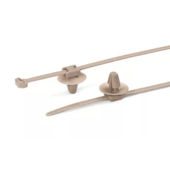 HellermannTyton 156-01091 PT2AP2SFT6.5-PEEK-BGE kabelbinder 145 mm 3,4 mm beige (1 stuk)
