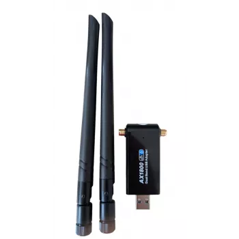ALLNET Wireless AX 1800Mbit USB 3.0 WLAN-stick dongle ALL-WA1800AX-EXT met externe antennes