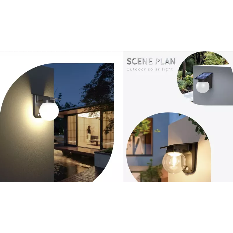 SYNERGY21 S21-LED-0250250 solar-wandlamp bol helder