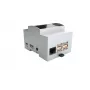 ALLNET DIN-rail montagebehuizing voor Raspberry Pi 4 Model B met transparant venster, grijs 25.0410000.RP4