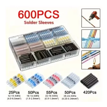 SYNERGY21 S21-COMP-250244 soldeer-krimpverbinder-set – waterdicht IP67, 250 stuks