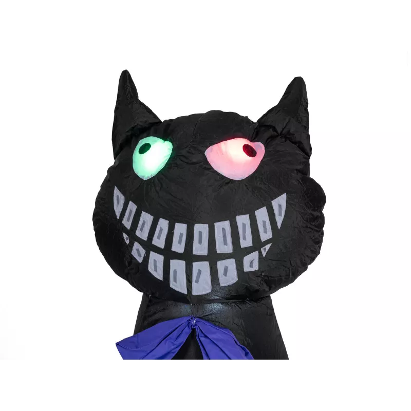 EUROPALMS Halloween opblaasbare figuur kat met pompoen, 183cm 83316152