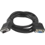 SYNERGY21 S215297 VGA-verlengkabel, 1,8 m, stekker naar bus, zwart