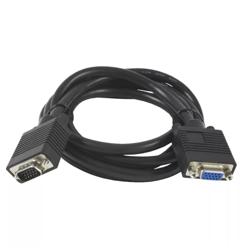 SYNERGY21 S215297 VGA-verlengkabel, 1,8 m, stekker naar bus, zwart