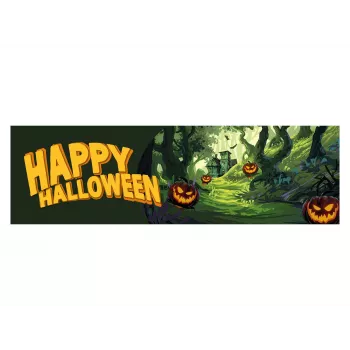 EUROPALMS Halloween banner, spookbos, 300x90cm 80164205