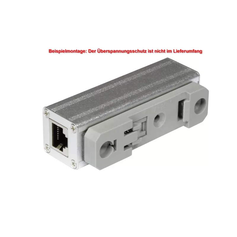 ALLNET Cat.6 Ethernet-overspanningsbeveiliging met DIN-rail klem voor ALL95100 (ALL95100-DinRail-Clamp)