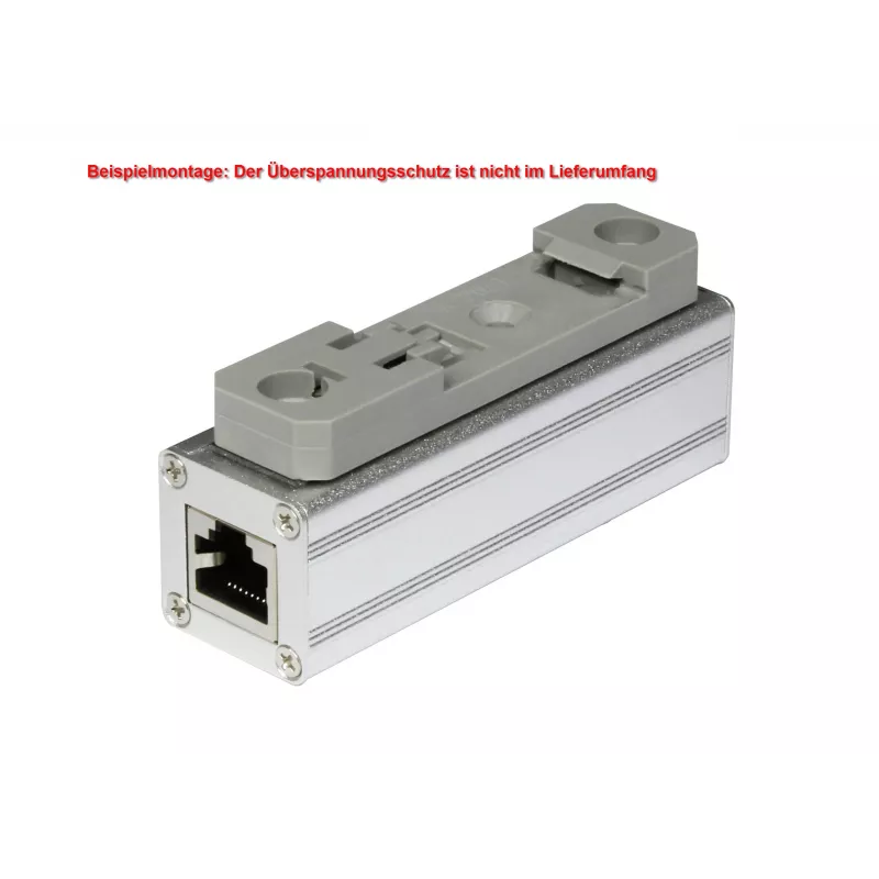 ALLNET Cat.6 Ethernet-overspanningsbeveiliging met DIN-rail klem voor ALL95100 (ALL95100-DinRail-Clamp)