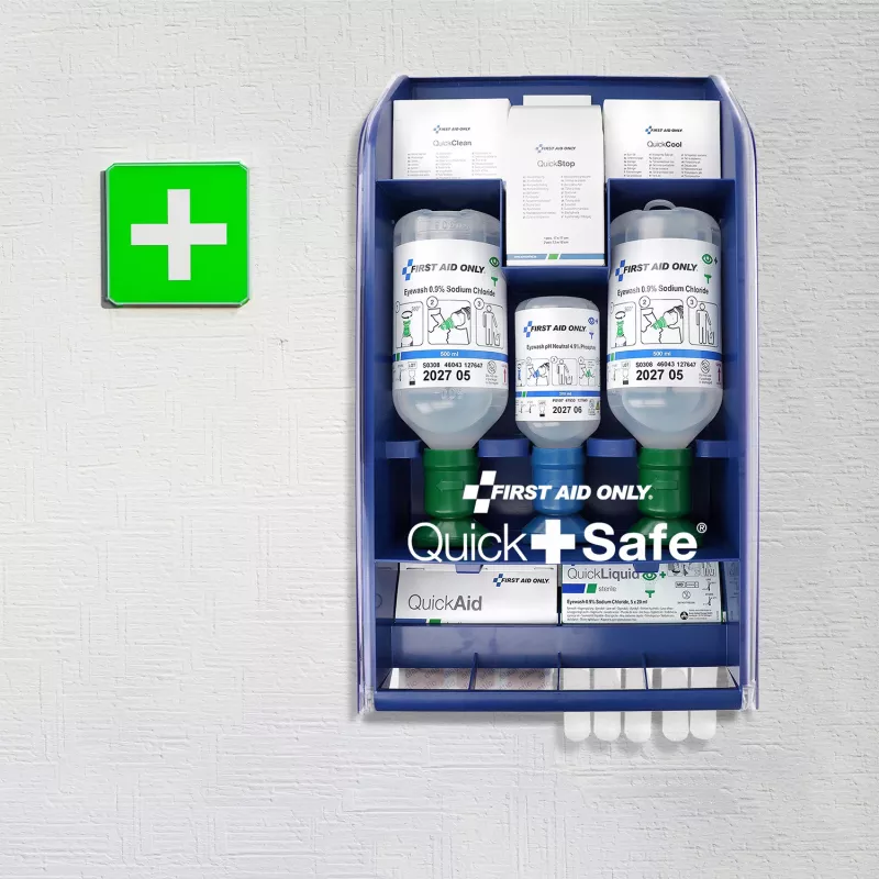 First Aid Only Quick+ Safe DIN EN 15154-4 EHBO-koffer blauw (P-44027 00)