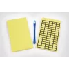 HellermannTyton 598-92427 afneembare gele vinyl-thermotransfer-etiketten, 44 x 10 mm, 440 etiketten