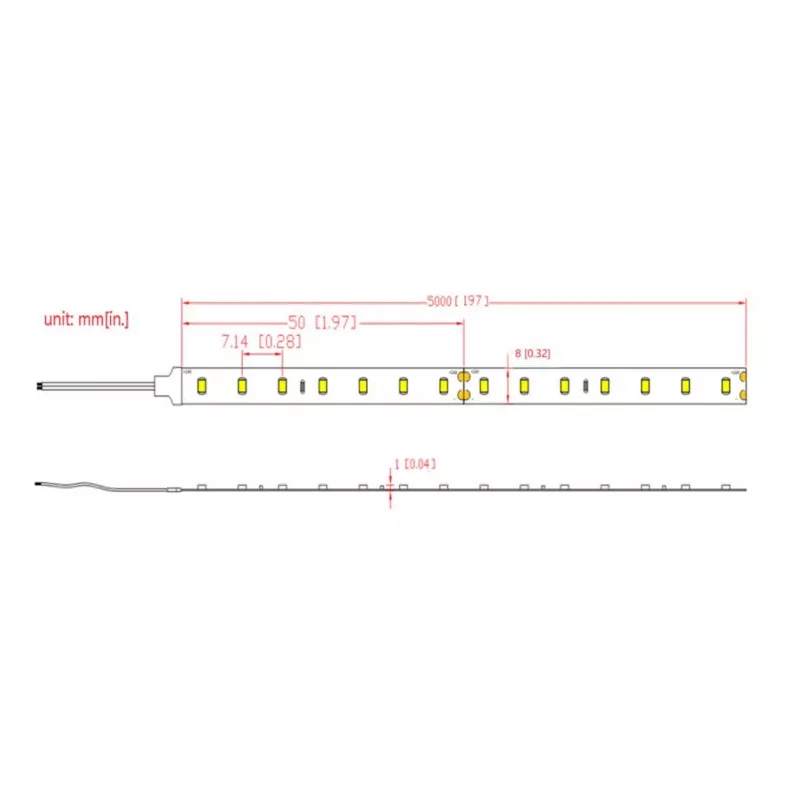 SYNERGY21 Flex Strip warmwit DC24V 72W IP67 CRI>90 (S21-LED-B220010)