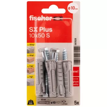 Fischer SX Plus plug 10 x 50 mm, 5 stuks 567828