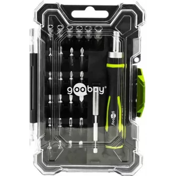 Goobay 77840 precisie-schroevendraaierset met 26-delige bitset