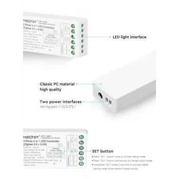 SYNERGY21 Synergy 21 Controller CCT 2-draad Zigbee*Milight/Miboxer* (LC2-ZR)