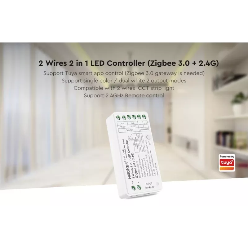 SYNERGY21 Synergy 21 Controller CCT 2-draad Zigbee*Milight/Miboxer* (LC2-ZR)