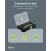 Goobay 100-delige schroevendraaier-bit-set met 1/4 inch zeskant S2-stalen bits en magnetische bithouder 77844