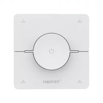 Miboxer K0 2,4GHz Dual White CCT LED-afstandsbediening met draaiknop, 4 scènes, wit