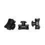 HellermannTyton ACFM5W8PT4,5 kabelbinderhouder voor DIN-rail, slagvast PA66, zwart, 25 stuks 151-03245
