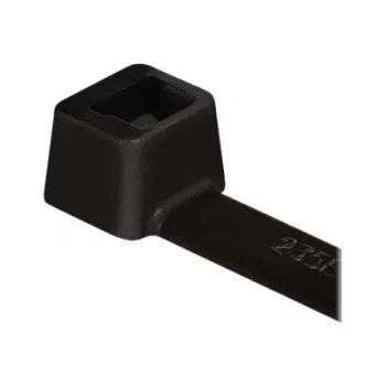 HellermannTyton T-serie T18R kabelbinder met binnentanding, 100 mm x 2,5 mm, zwart, 100-pack 111-01910