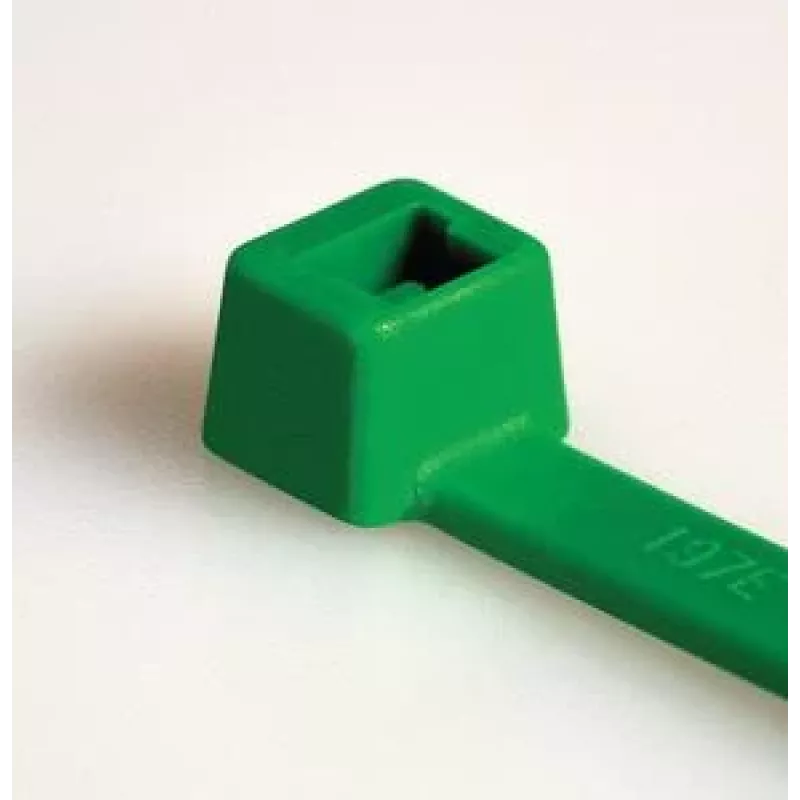 HellermannTyton T18R groene kabelbinders, 100 x 2,5 mm, PA66, 80 N, 100 stuks (116-01815)