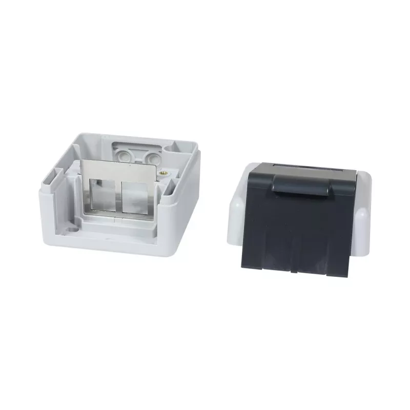 SYNERGY21 Keystone-module opbouwbehuizing IP44 voor 2 modules, wit S216388