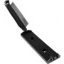 HellermannTyton FKH80 schroefbevestiging voor kabelbinders, zwart PA66, 25mm x 56,5mm, 100 stuks 151-16800