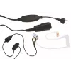 MIDLAND Albrecht AE 31-PT07 in-ear-mono-headset met beugelmicrofoon en PTT, bedraad, 2-pins aansluiting, zwart 41990
