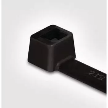 HellermannTyton T18I-HS-BK-C1 warmtestabiele kabelbinder van polyamide, 100 x 2,5 mm, zwart, 100 stuks