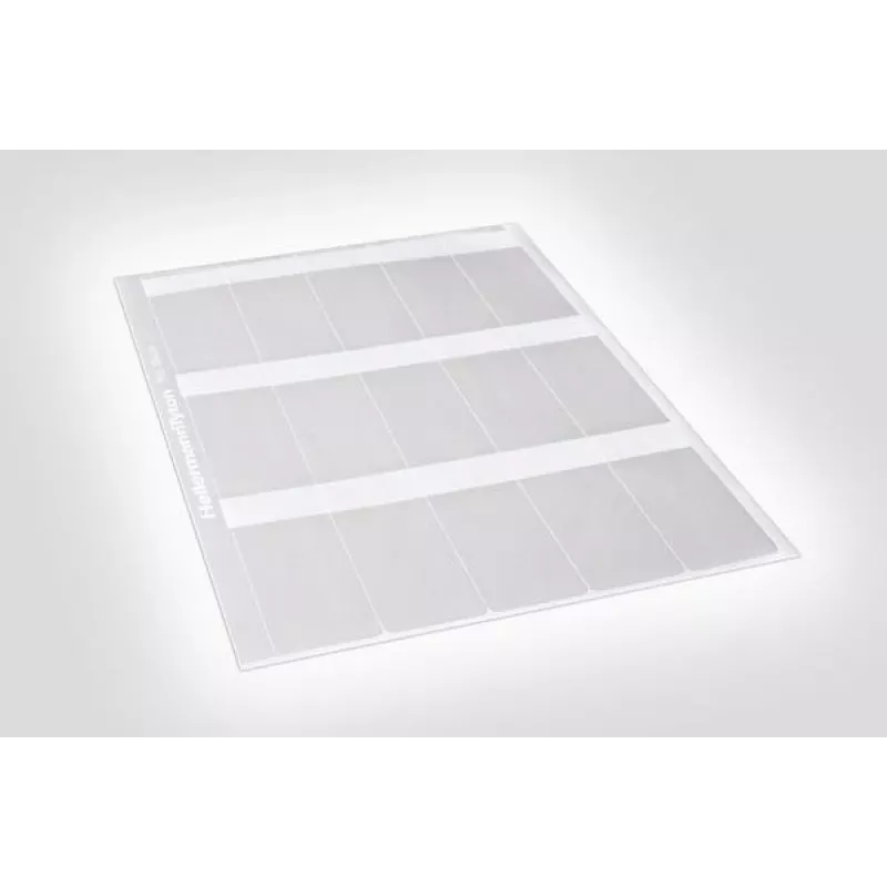 HellermannTyton 594-81104 thermotransfer-etiket transparant wit 100mm x 100mm 1000 etiketten