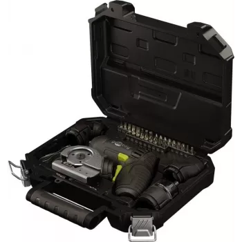 Goobay 77817 4-in-1 mini-accu-schroevendraaierset, 35 delen, pistoolvorm, met 4 opzetstukken